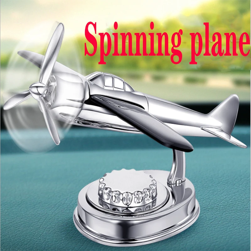 

2020 new solar airplane air freshener creative technology diffuser aroma diffuser rotating airplane model